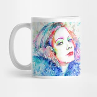 GRETA GARBO watercoloor and ink portrait Mug